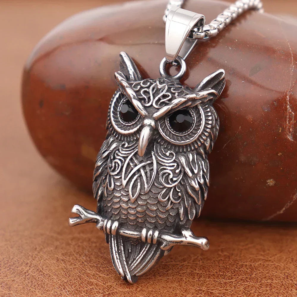 Collana con Pendente Gufo Vintage