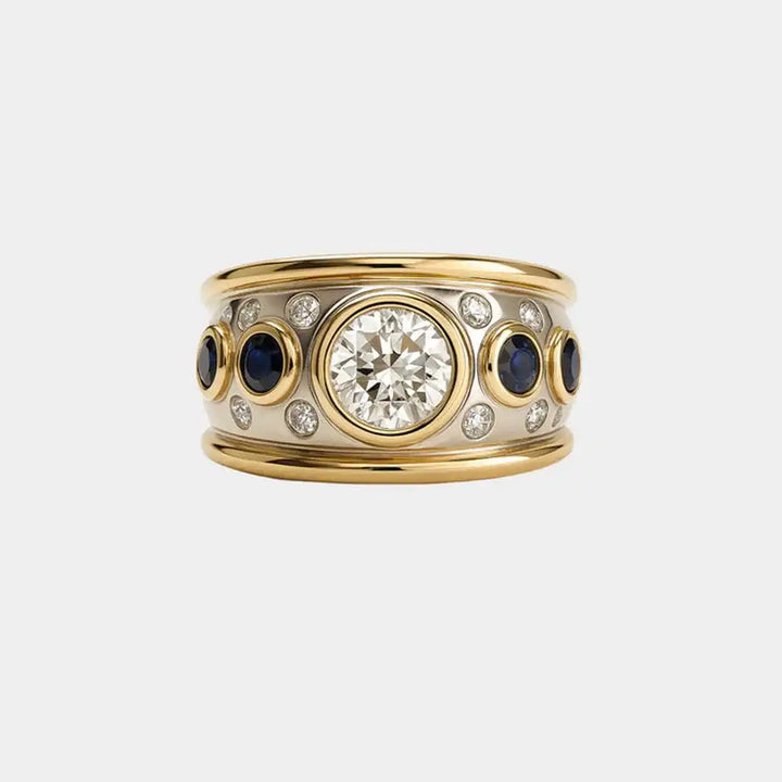 Anello Incastonato in Zirconia Cubica Vintage