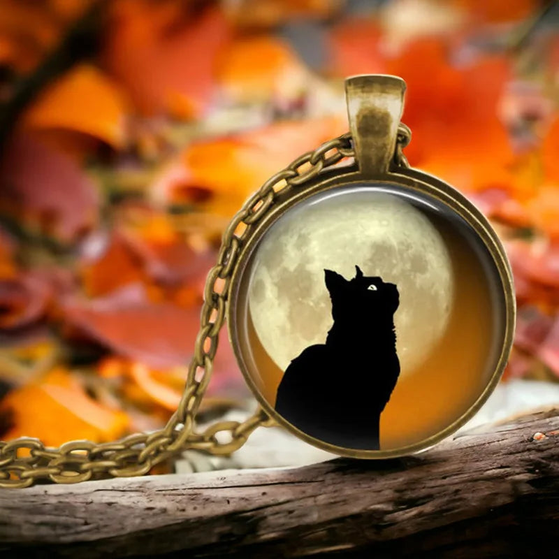 Collana con pendente in vetro Animale Spirito della Foresta