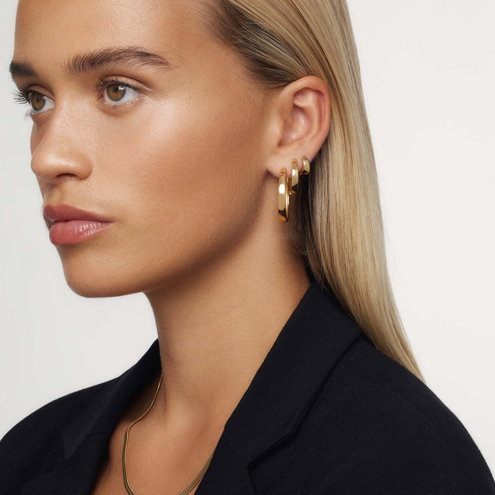 Orecchini a Cerchio Gia Statement | Oro