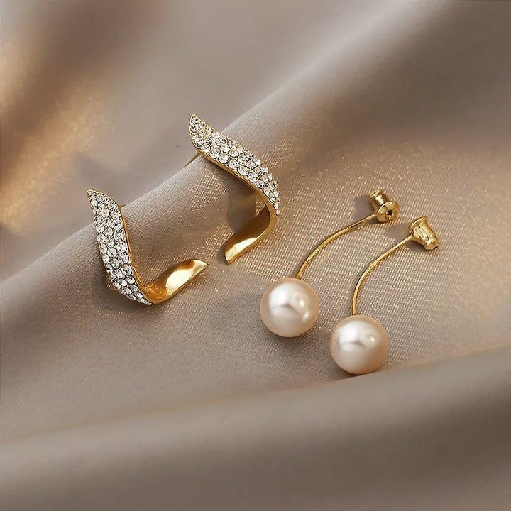 Orecchini in Perla color oro