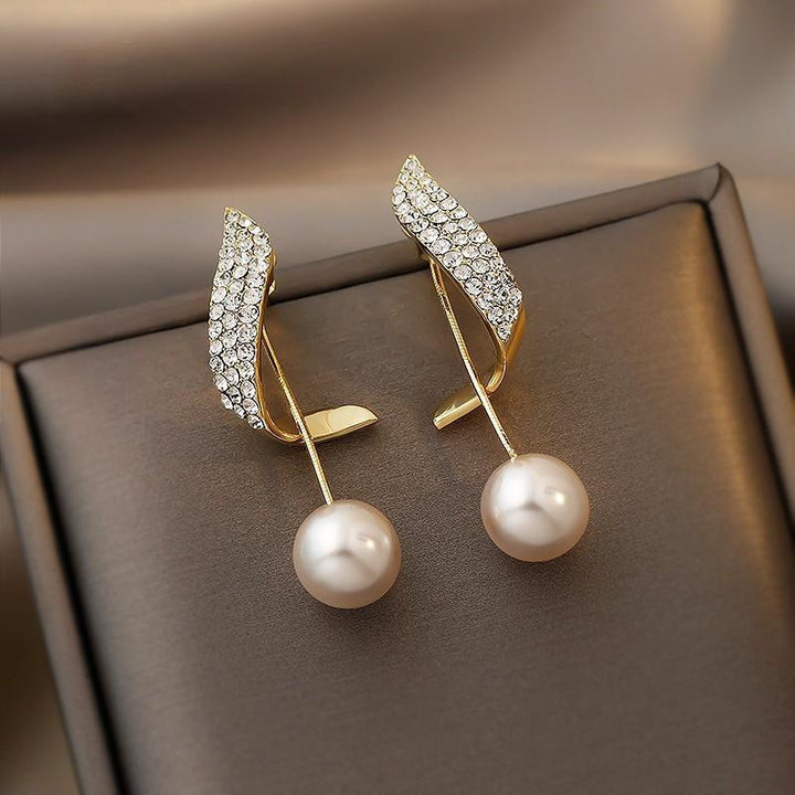 Orecchini in Perla color oro