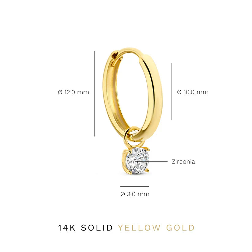 Set di Orecchini in Pietra Larmes de Lune | Oro