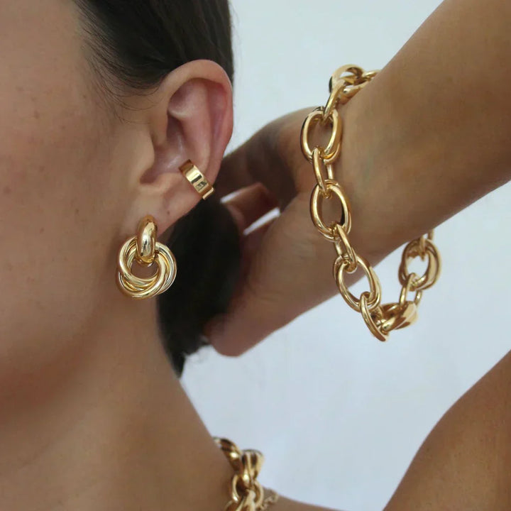 Orecchini Interlocking Statement | Oro