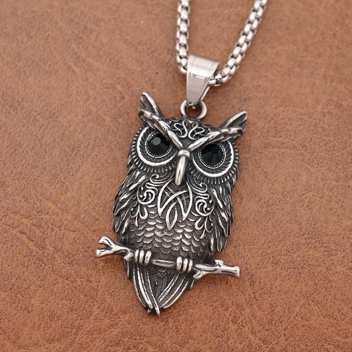 Collana con Pendente Gufo Vintage