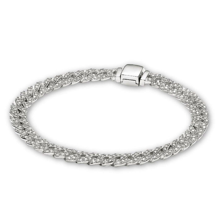 Bracciale Cubano Pave | Oro