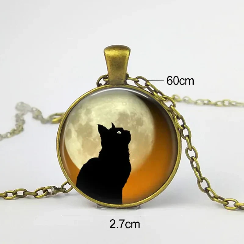 Collana con pendente in vetro Animale Spirito della Foresta