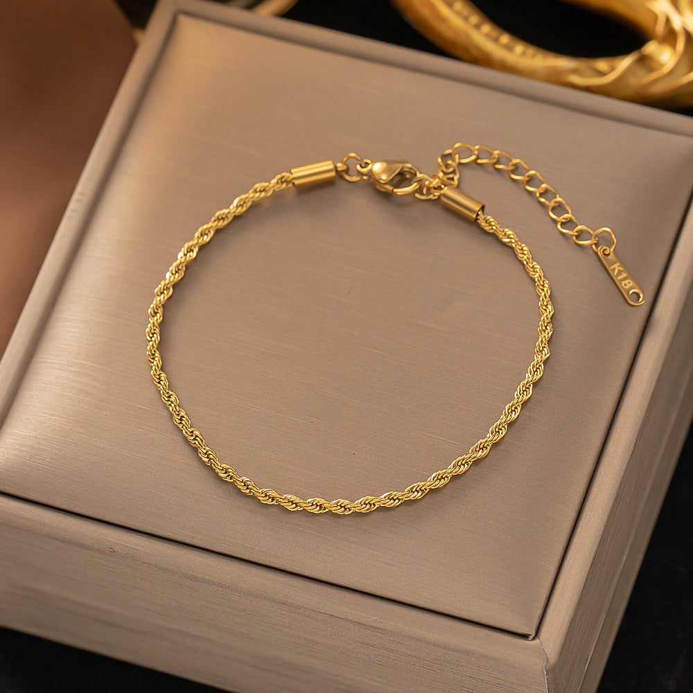 Bracciale a Catena Attorcigliata | Oro
