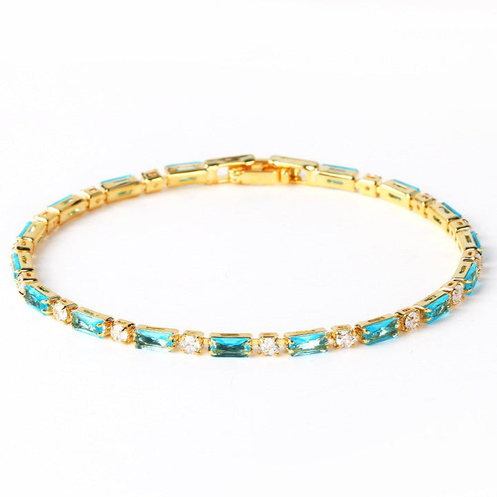 Bracciale in Pietra Turchese Naturale | Oro