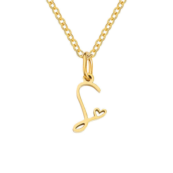 Collana con Iniziale Cuore | Oro