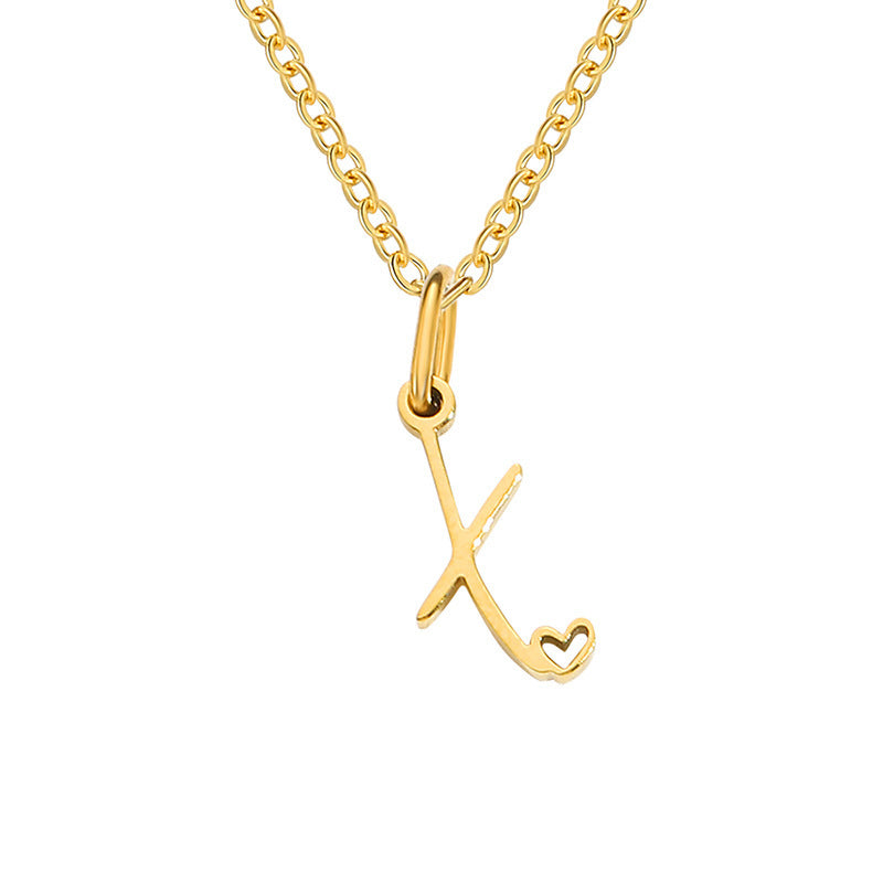 Collana con Iniziale Cuore | Oro