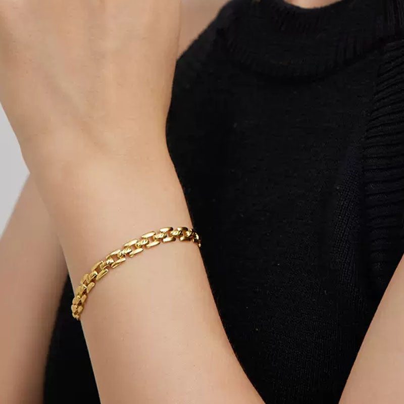Bracciale a Catena Orologio | Oro