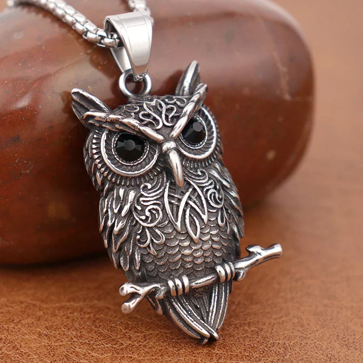 Collana con Pendente Gufo Vintage