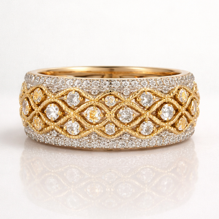 Anello Harmony Pavé in Oro