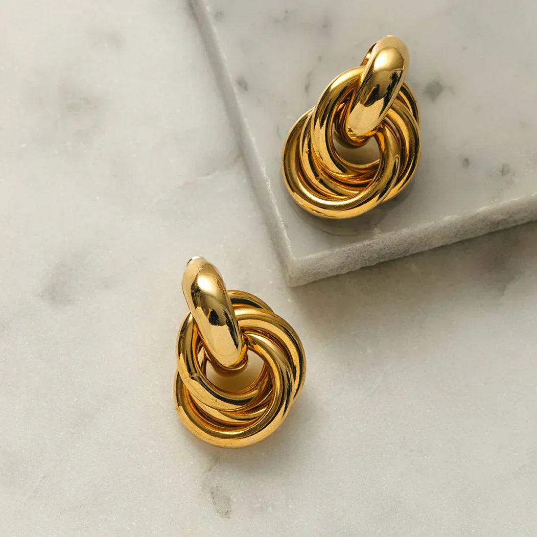 Orecchini Interlocking Statement | Oro