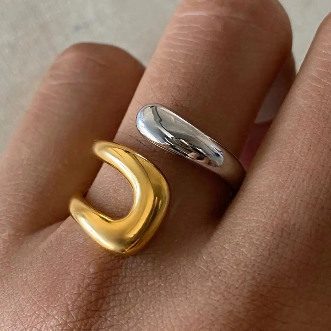 Anello Aperto color oro Senza Tempo