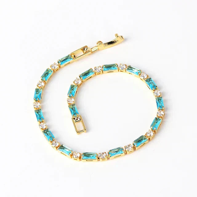 Bracciale in Pietra Turchese Naturale | Oro