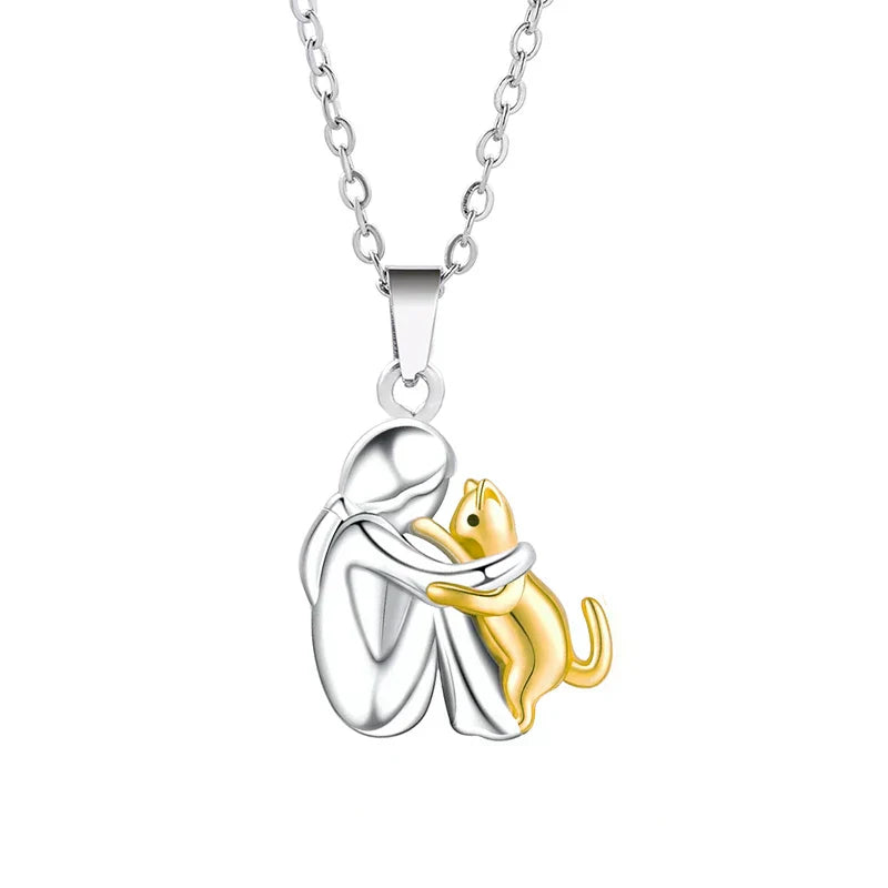 Collana con Ciondolo Abbraccio di Gatto