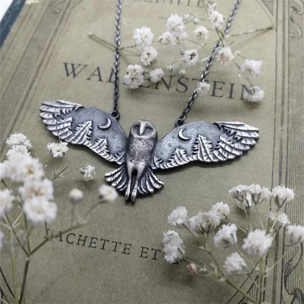 Collana Vintage Gufo Luna