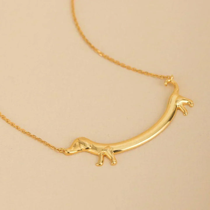 Collana con Dachshund Color Oro