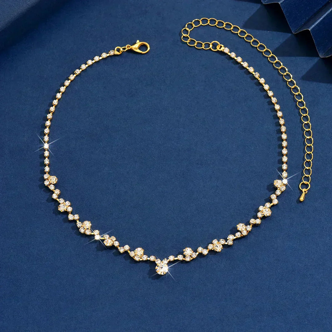Collana da sposa elegante con diamanti