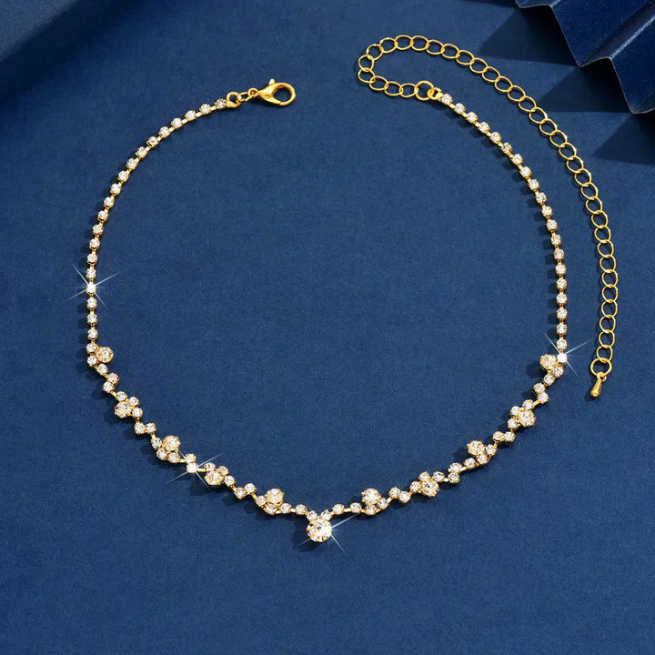 Collana da sposa elegante con diamanti