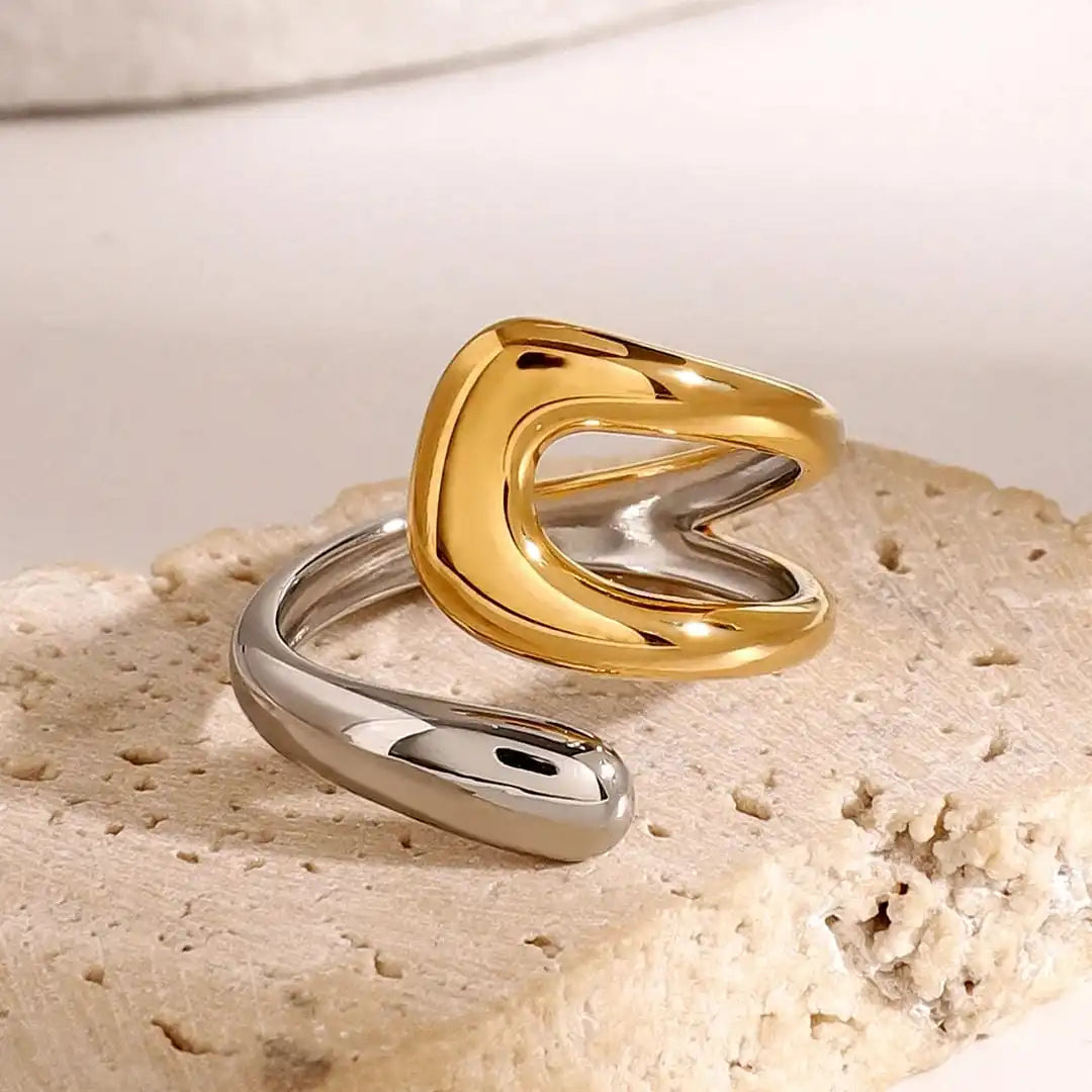 Anello Aperto color oro Senza Tempo