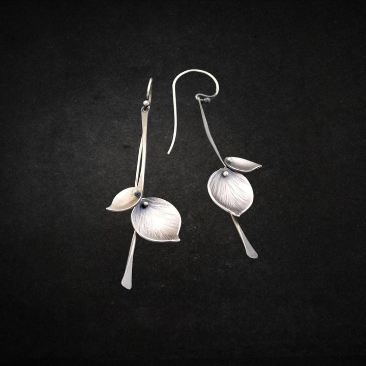 Orecchini Vintage Silver Leaf