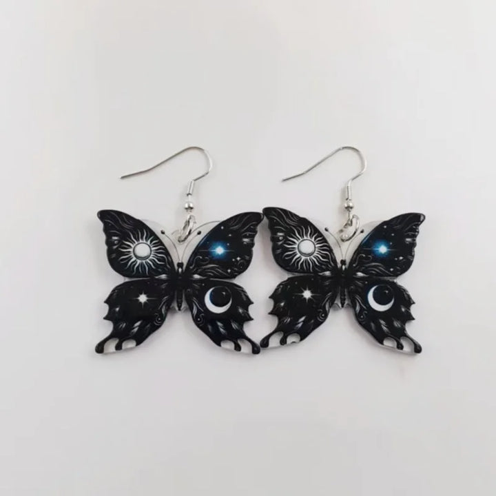 Orecchini Sole Luna Farfalla