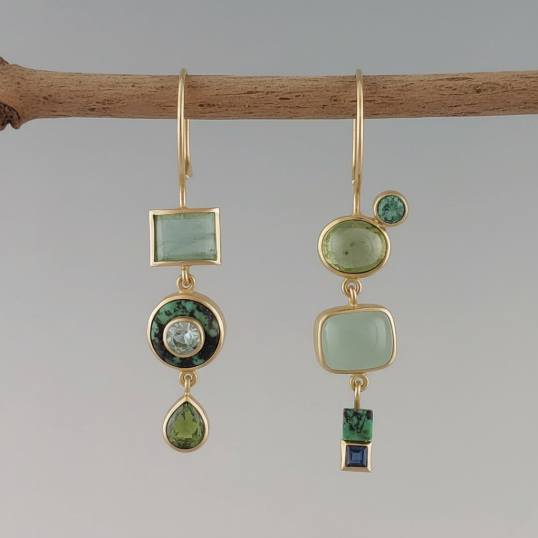 Orecchini Verde Vintage