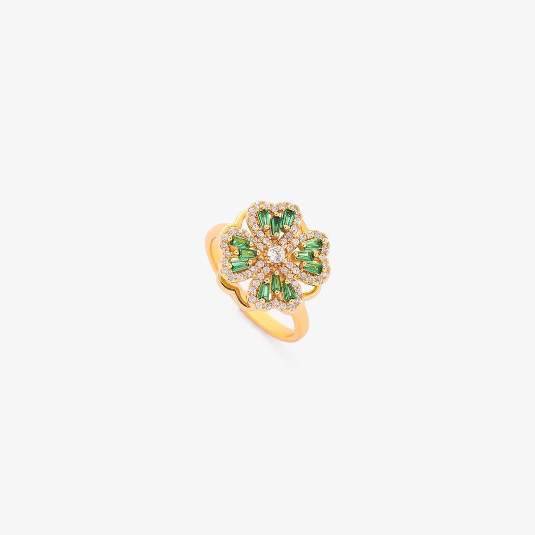 Anello Rotante in Gemma di Smeraldo | Oro