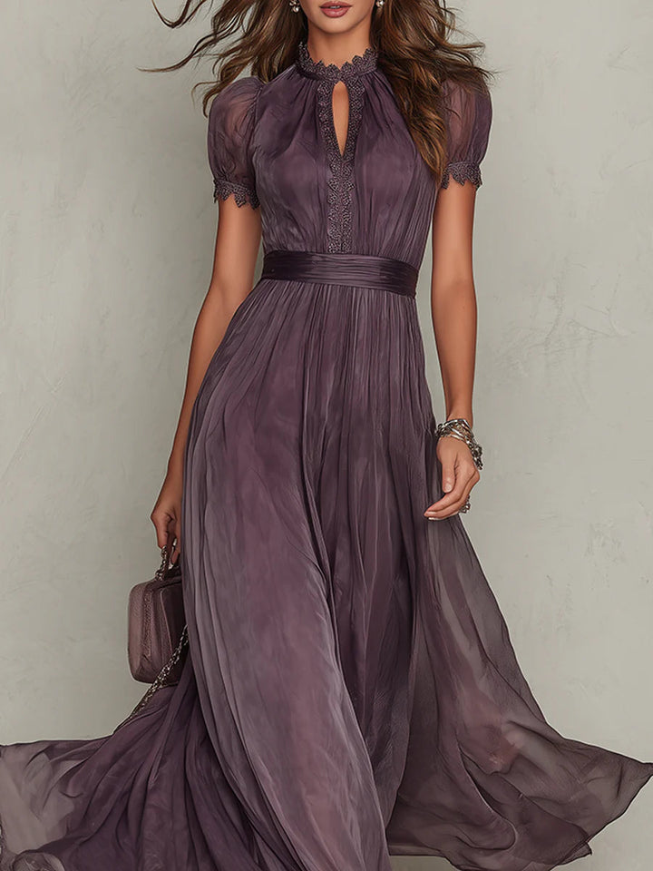 Julie | Abito Lungo In Chiffon