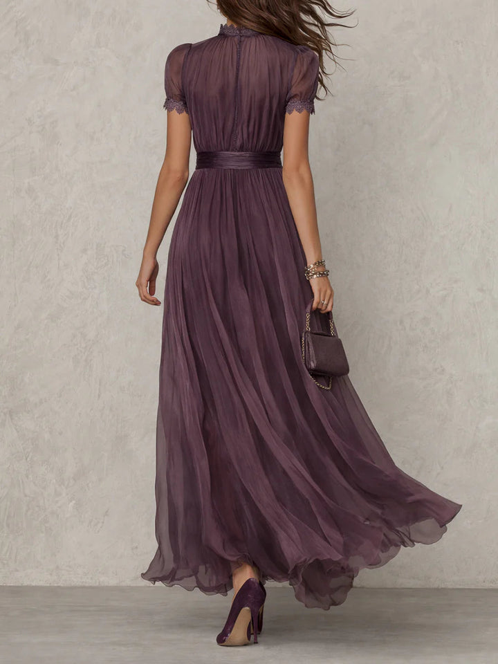 Julie | Abito Lungo In Chiffon