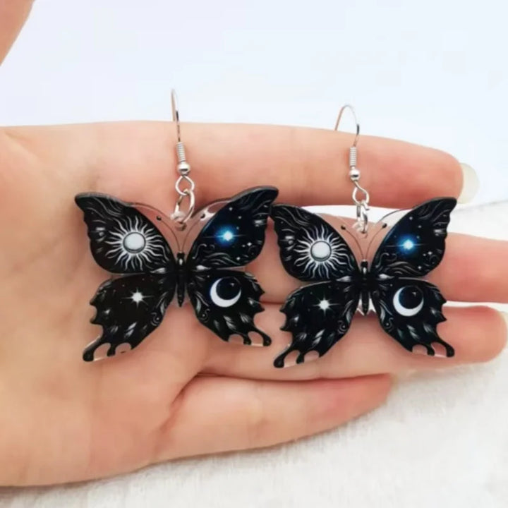 Orecchini Sole Luna Farfalla