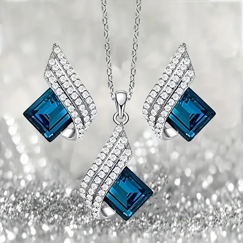 Set di Gioielli Aurora Blu