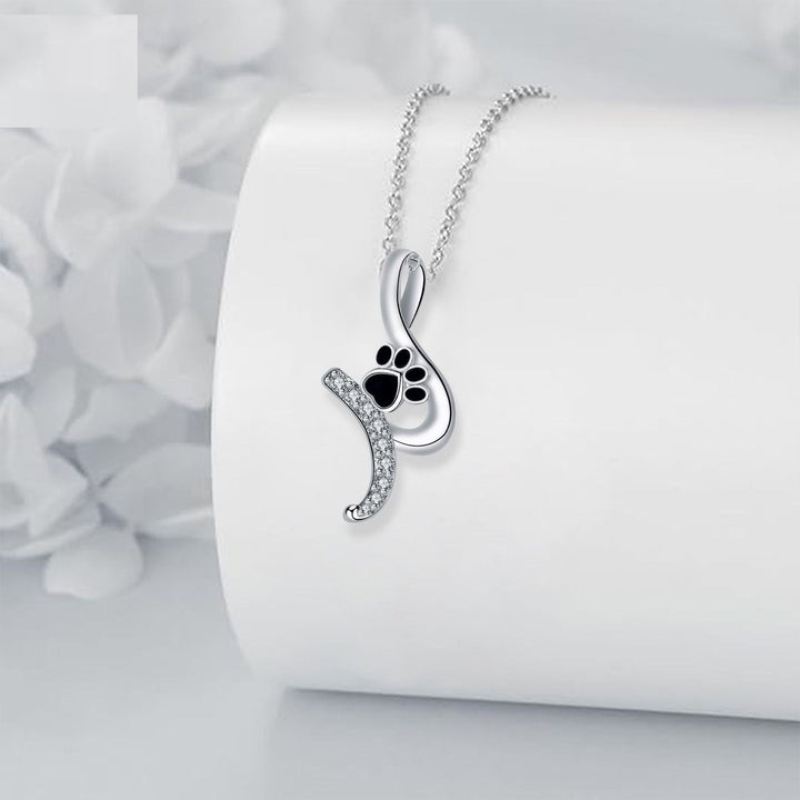 Collana con Pendente a Forma di Zampa