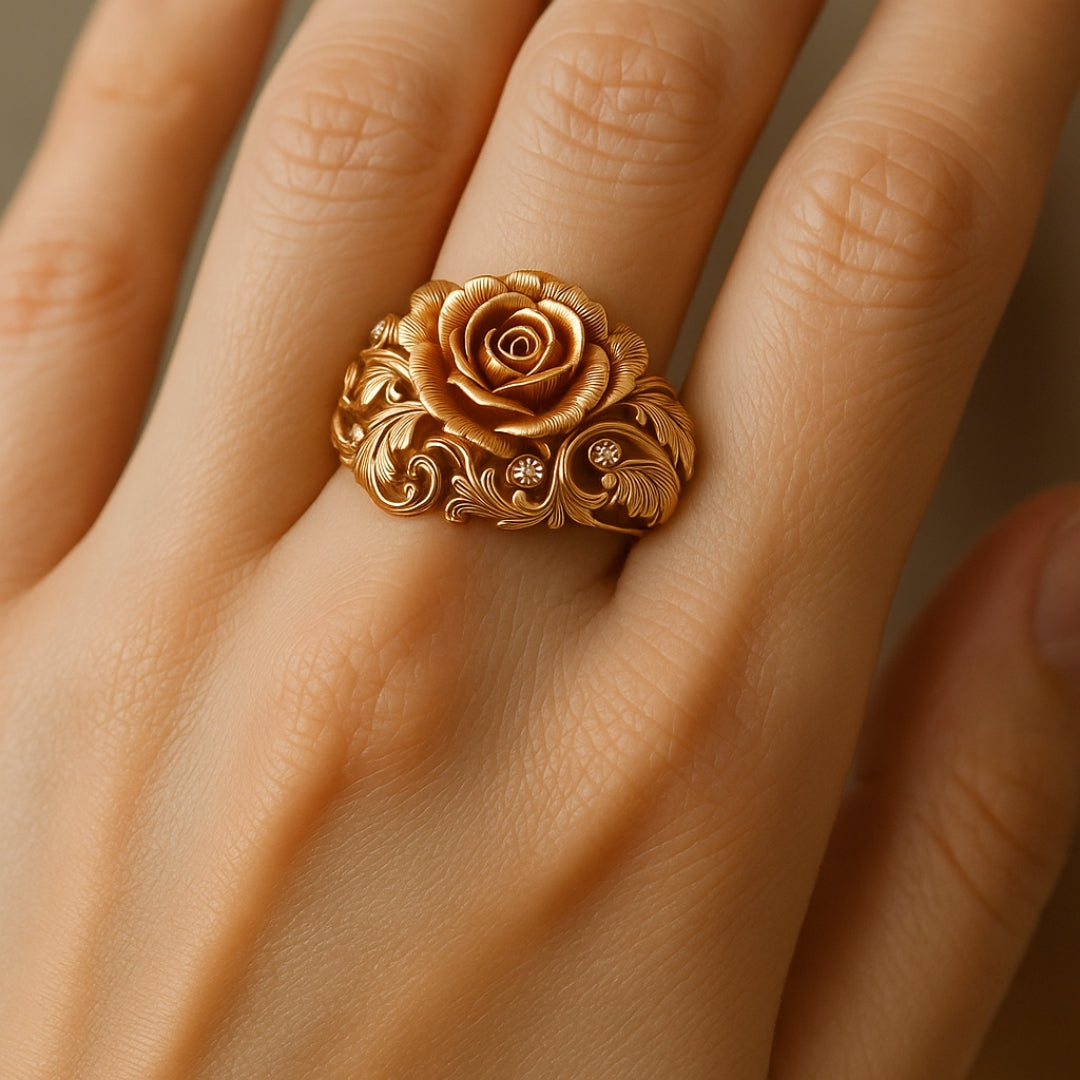 Anello Fiore Dorato