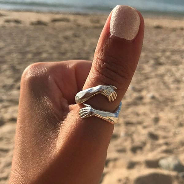 Anello Regolabile Silver Hug