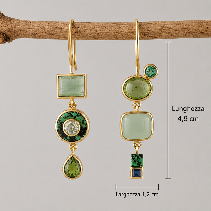 Orecchini Verde Vintage