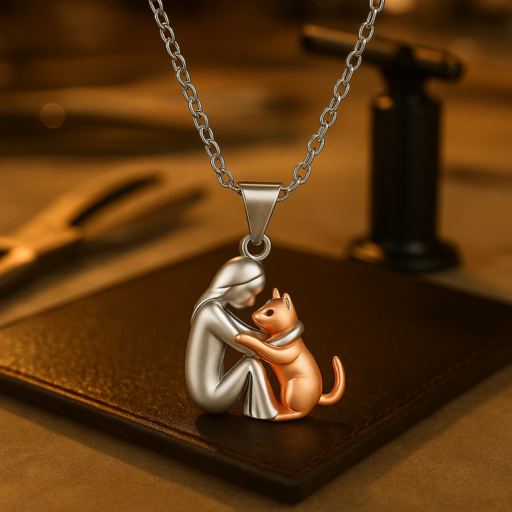 Collana con Ciondolo Abbraccio di Gatto