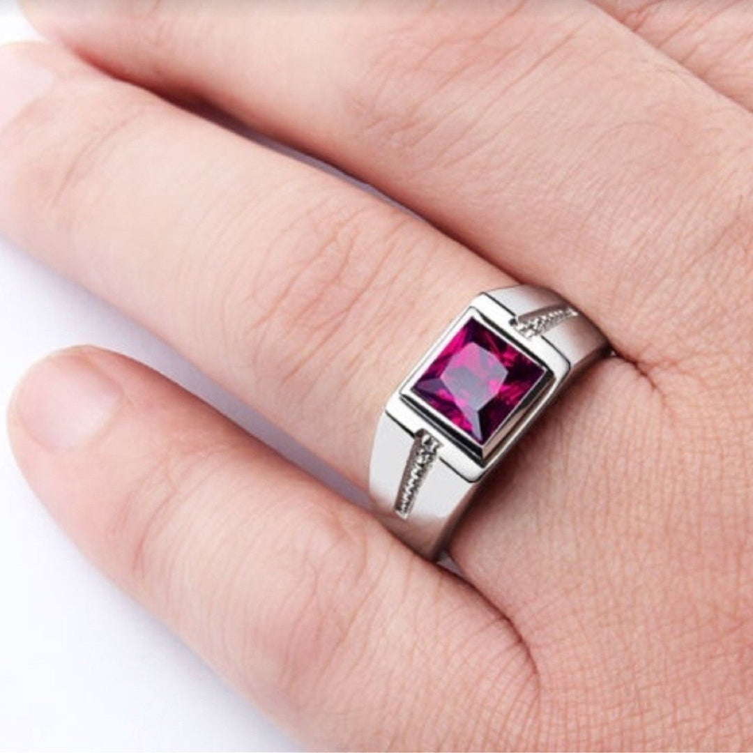 Anello Vintage Quadrato in Cristallo