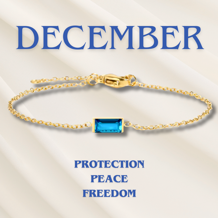 Bracciale con Pietra del Mese di Nascita Heartline