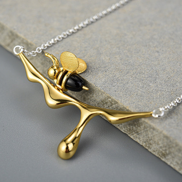 Collana con Miele Gocciolante e Ape