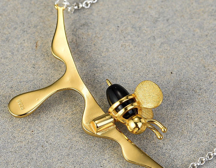 Collana con Miele Gocciolante e Ape