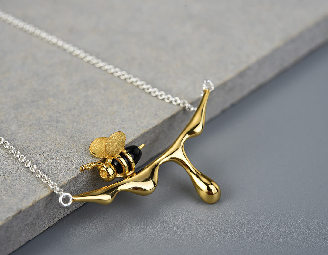 Collana con Miele Gocciolante e Ape