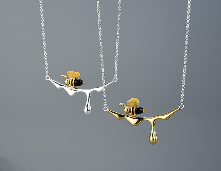 Collana con Miele Gocciolante e Ape