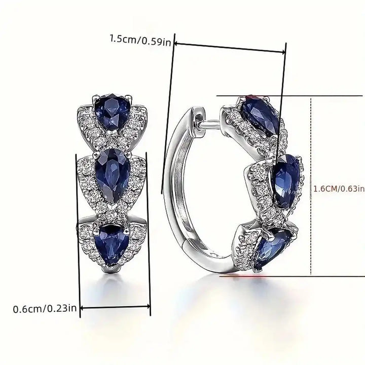 Orecchini Royal Sapphire Crest