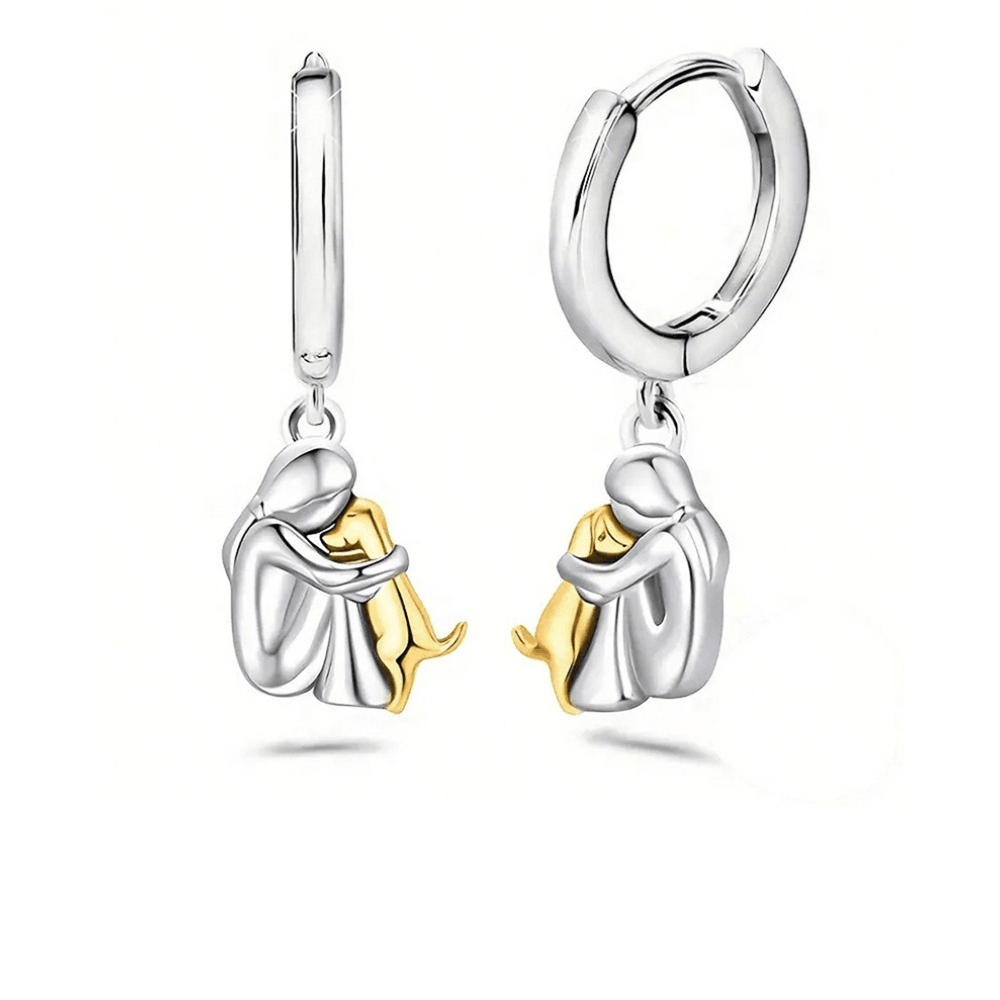 Collana con Pendente a Forma di Abbraccio con Orecchini in Omaggio – Offerta a Tempo Limitato