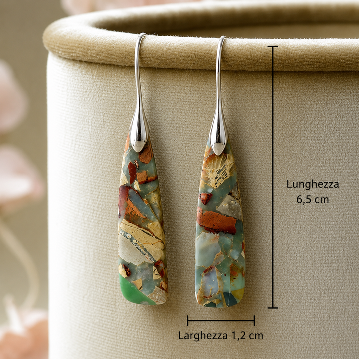 Charm - Orecchini in Pietra Naturale Vintage