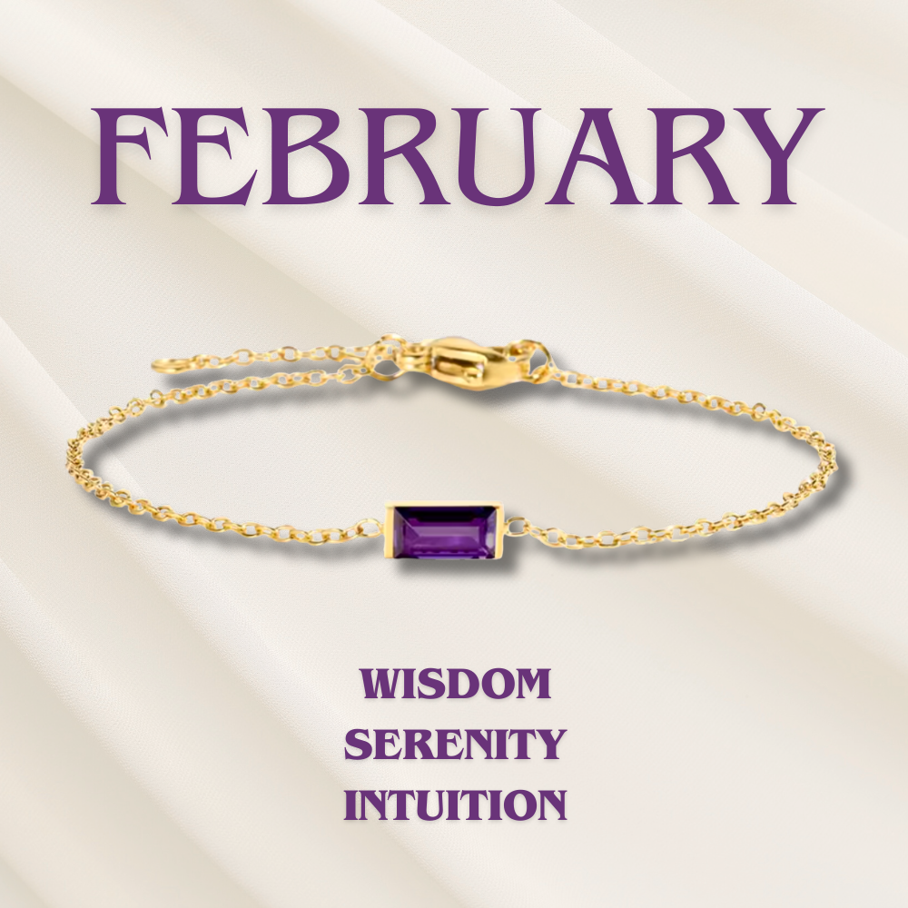 Bracciale con Pietra del Mese di Nascita Heartline